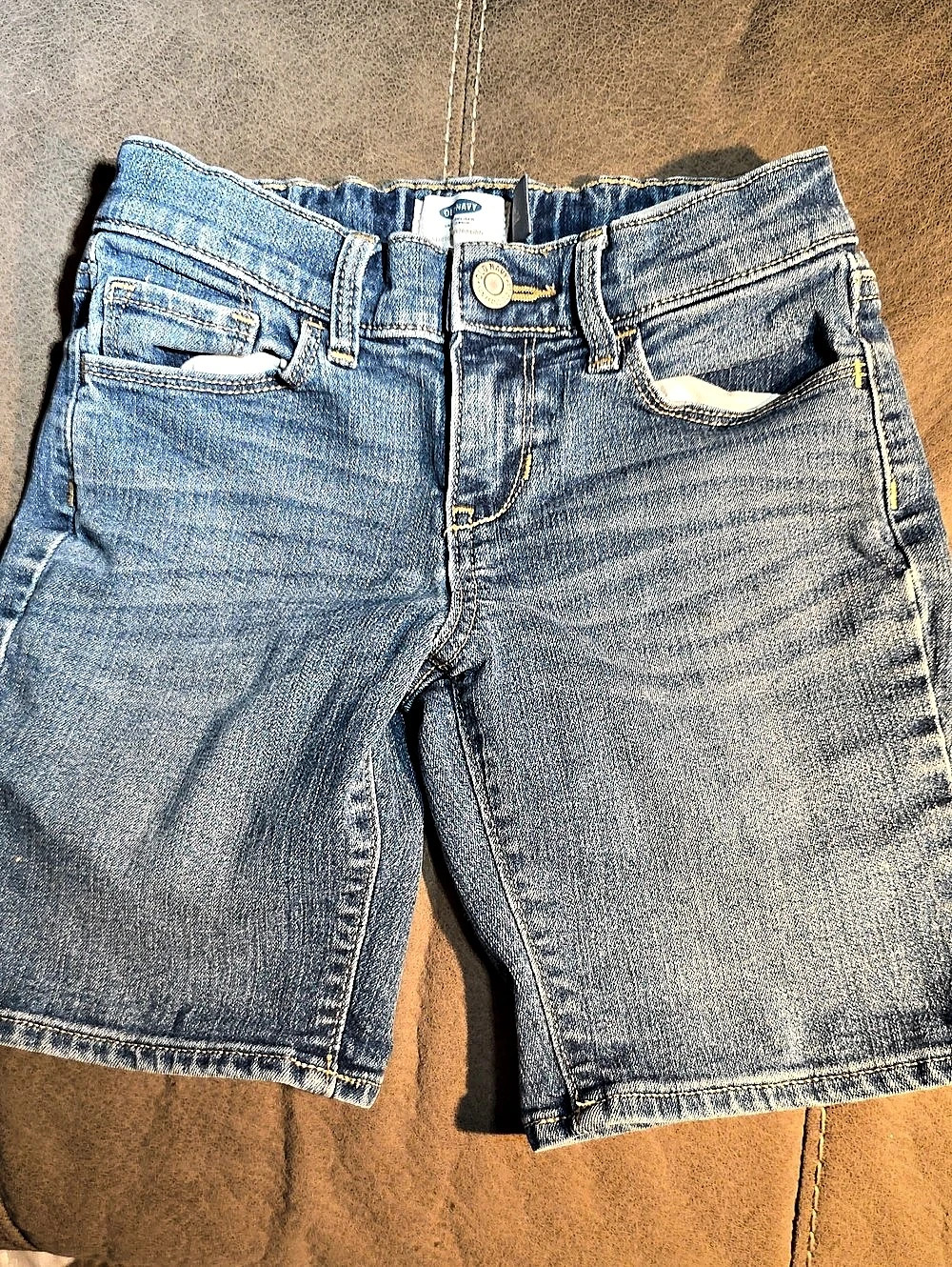 Old Navy Girls Stretch Denim Shorts Boys Size 8 Denim Shorts Like New